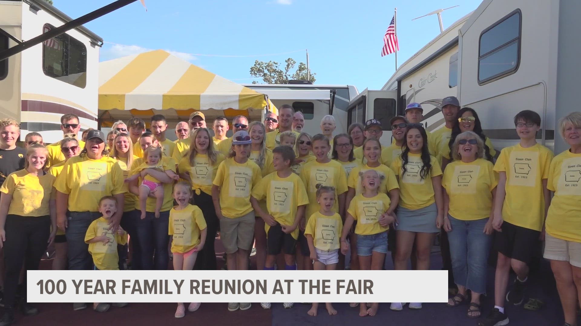 With at least 80 people and five generations on the fairgrounds, the Sloan family isn't slowing down anytime soon.