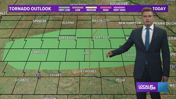 LOCAL 5 FORECAST: Isolated storms Sunday, much nicer Monday and Tuesday