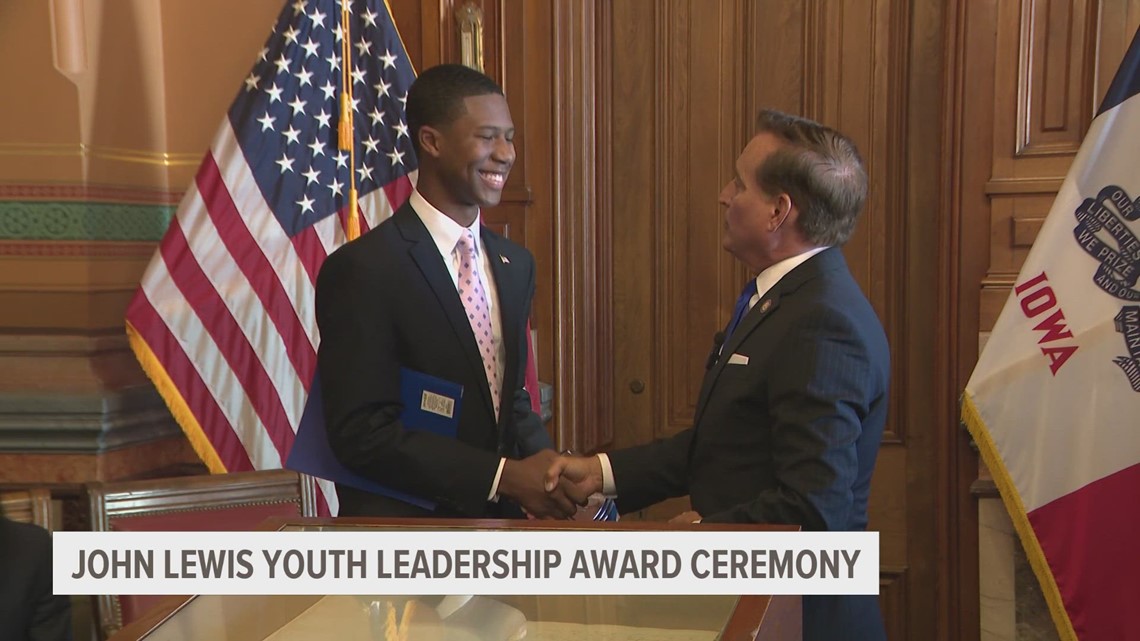 Young Iowans honored by John Lewis Youth Leadership Award ceremony