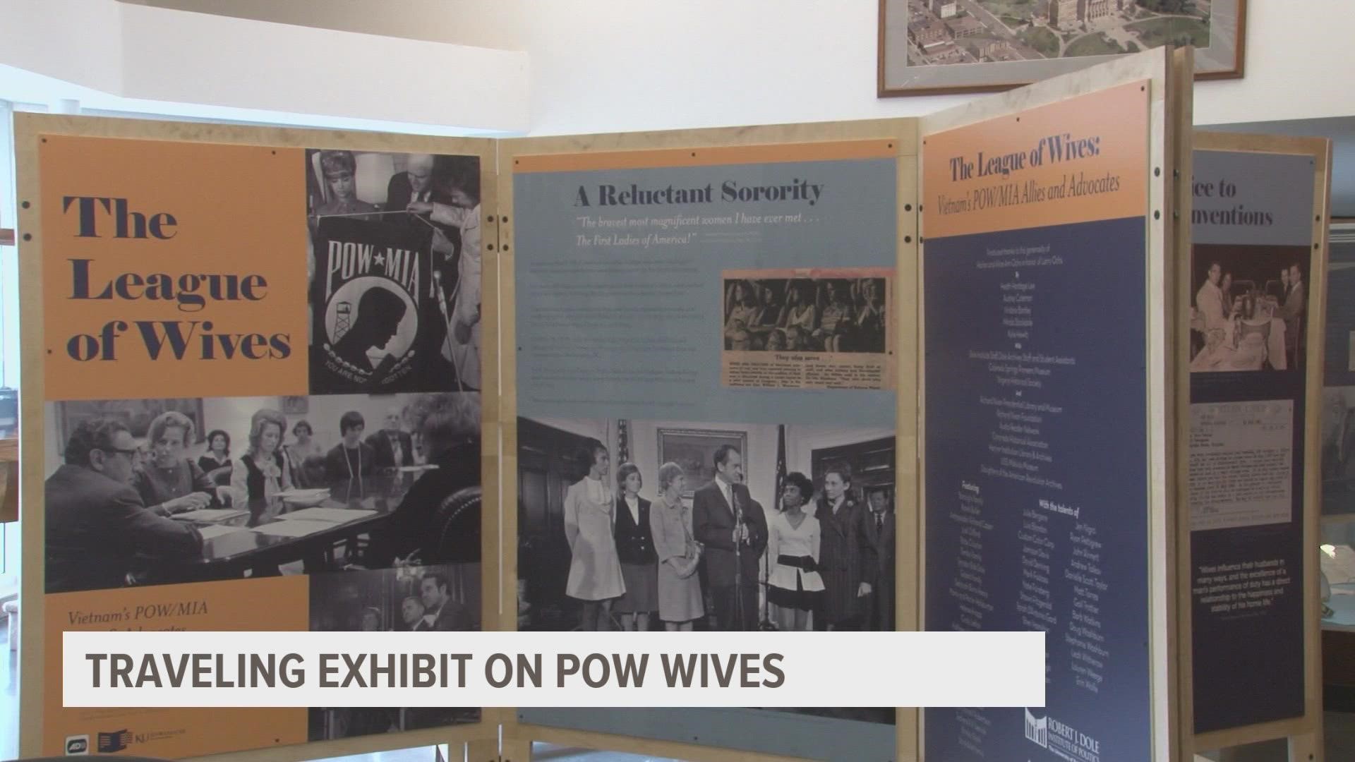 Iowa Gold Star Military Museum is hosting an exhibit highlighting the efforts of POW/MIA Wives.
