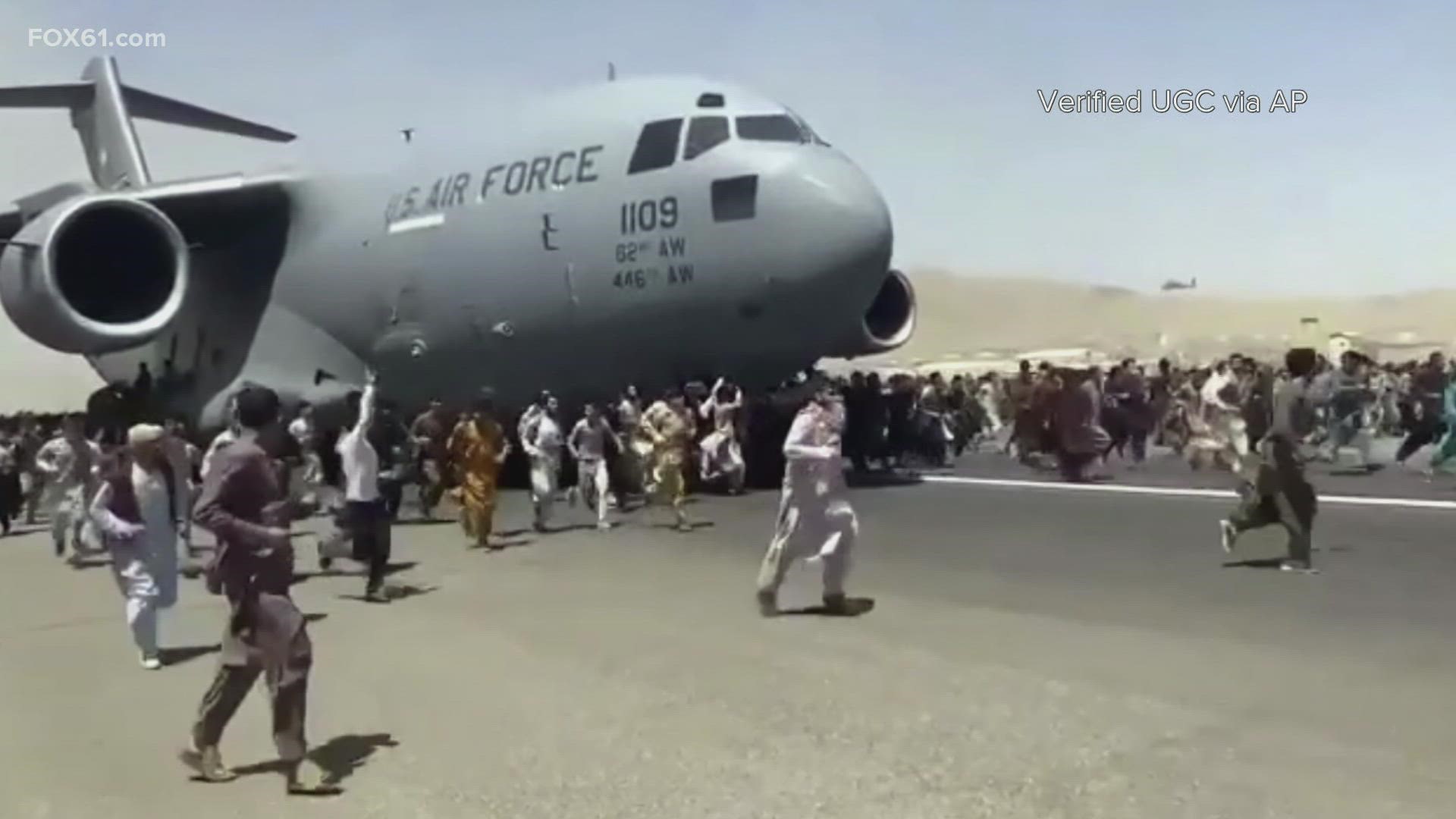 Biden spoke after the planned withdrawal of American forces turned deadly at Kabul's airport as thousands tried to flee the Taliban's takeover of the government.