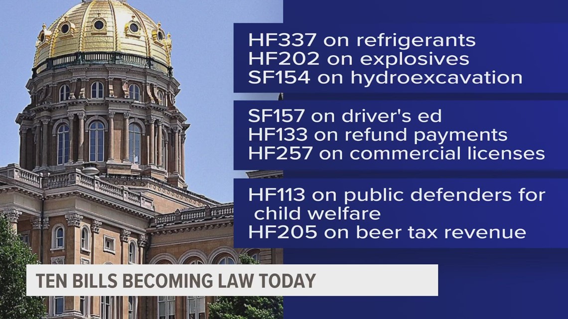 Ten bills became law today - here's what Reynolds signed