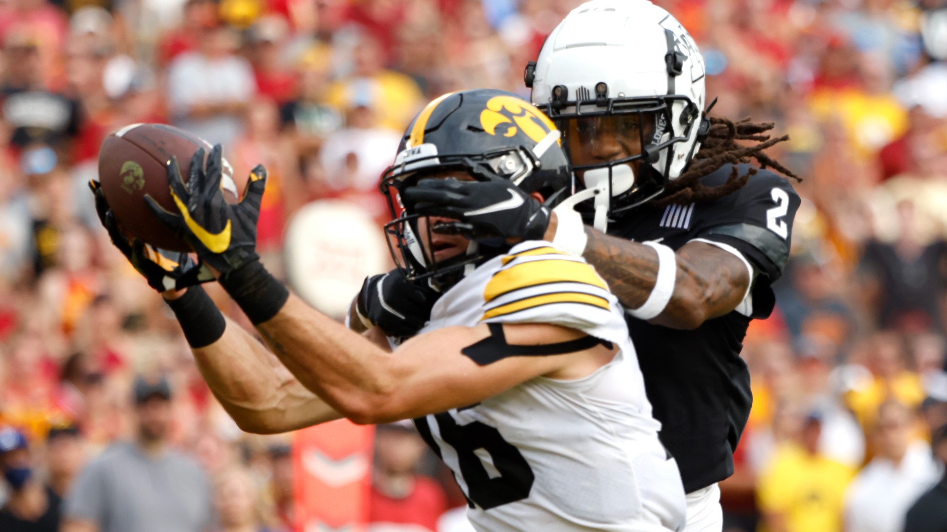 Iowa's Cy-Hawk victory pulled the team to their highest ranking since 2015.