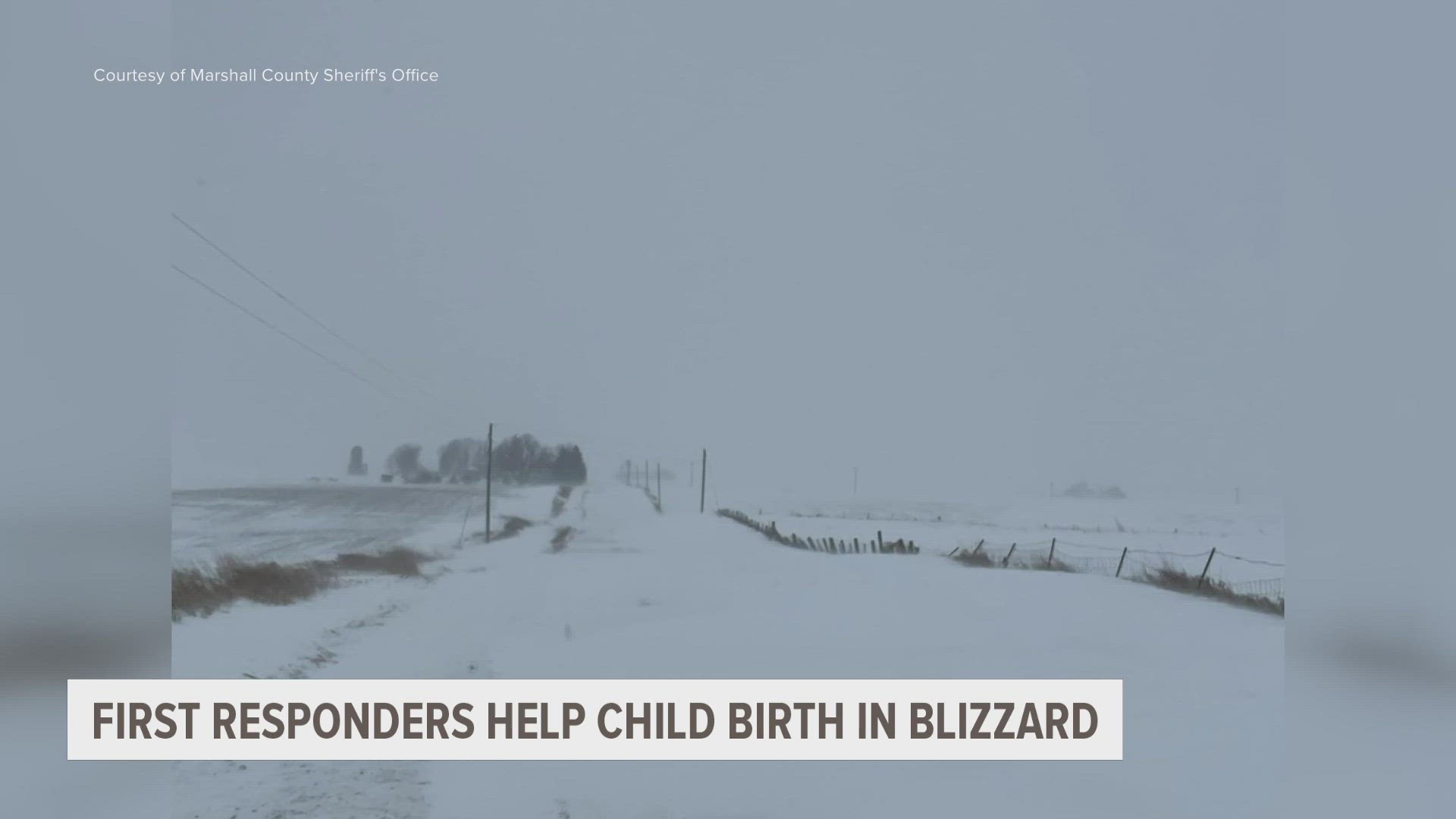 Marshall County first responders overcame numerous obstacles as roads were covered in snow to help ambulances assist a couple giving birth.