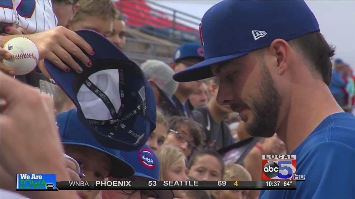 Chicago Cubs star Kris Bryant back in Des Moines with Iowa Cubs
