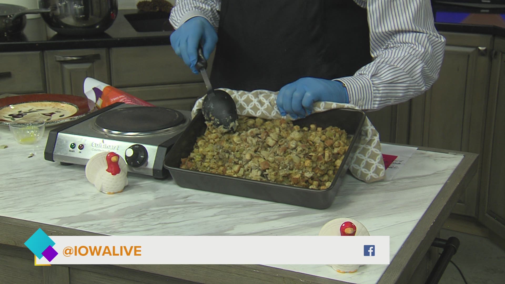 It has become an Iowa Live tradition to share Lou's Mom's delicious stuffing recipe for the holidays