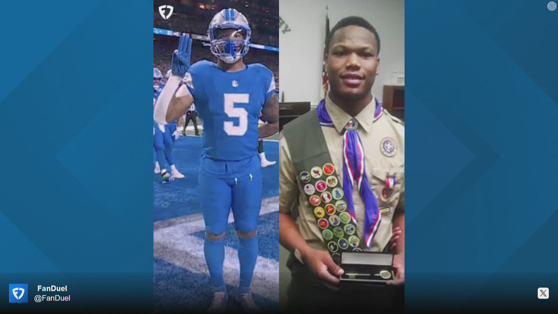 In addition to being the Detroit Lions' running back and a former Cyclone, Montgomery is also an Eagle Scout.