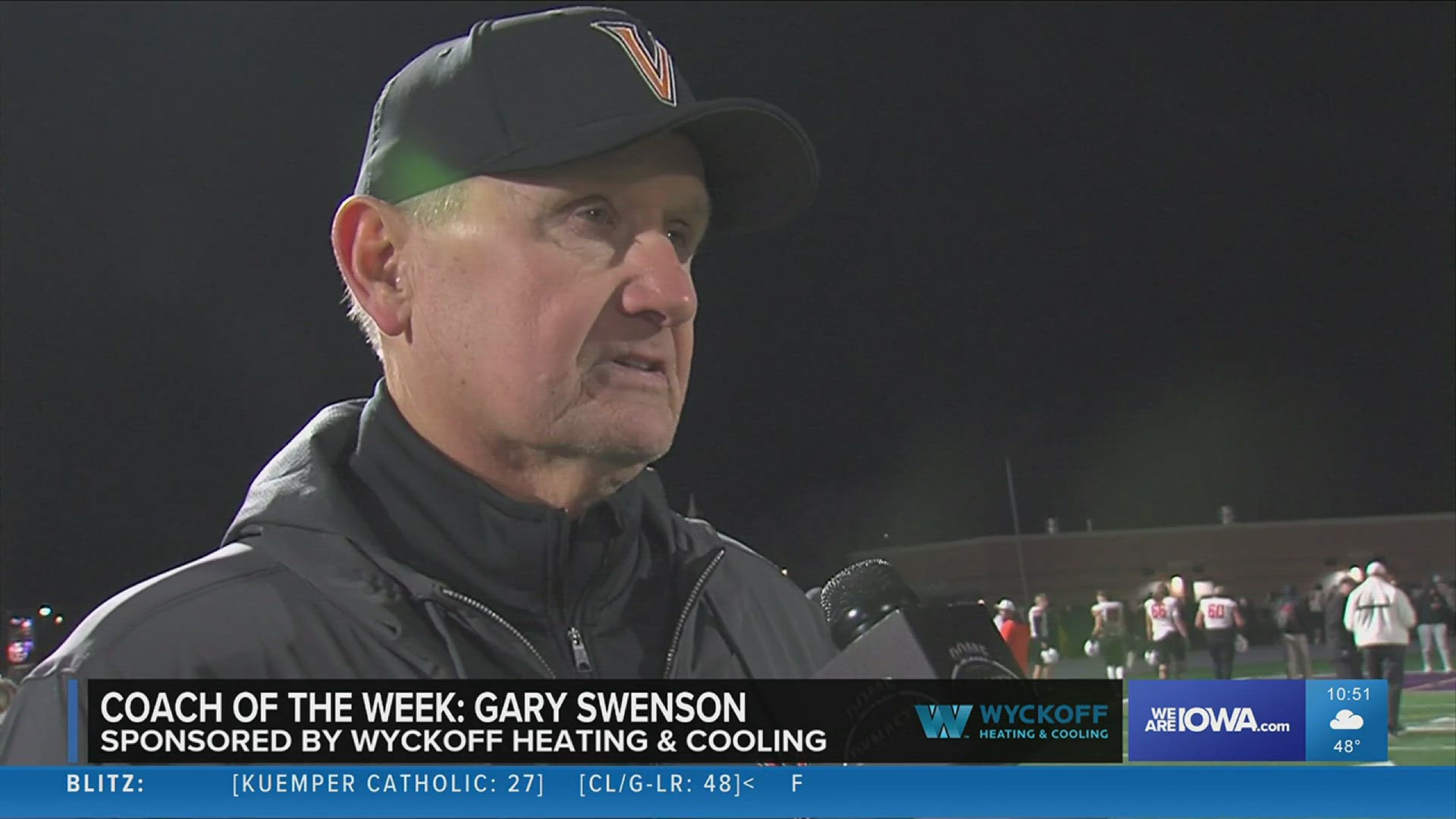 Valley defeated Waukee Friday night to advance to the semifinals, partially thanks to our Coach of the Week Gary Swenson.