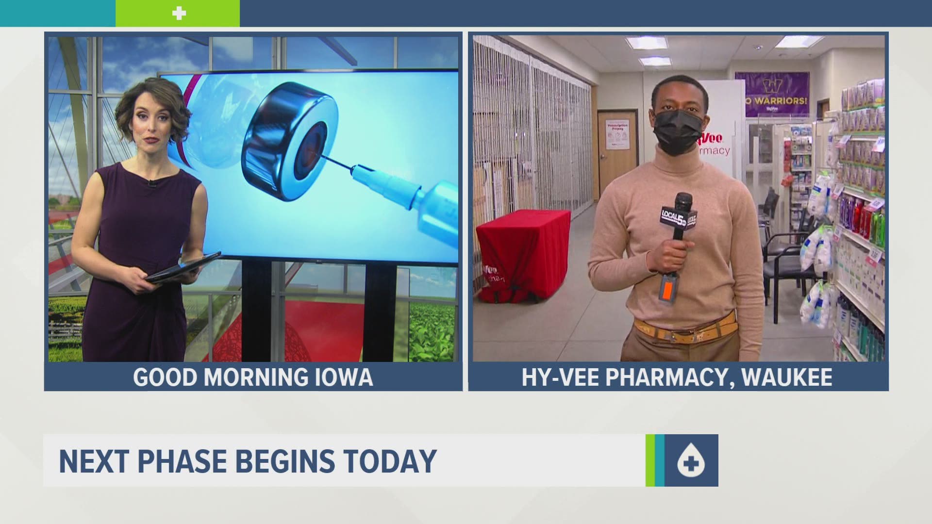 Before showing up at a Hy-Vee pharmacy, make sure to go online and schedule an appointment.