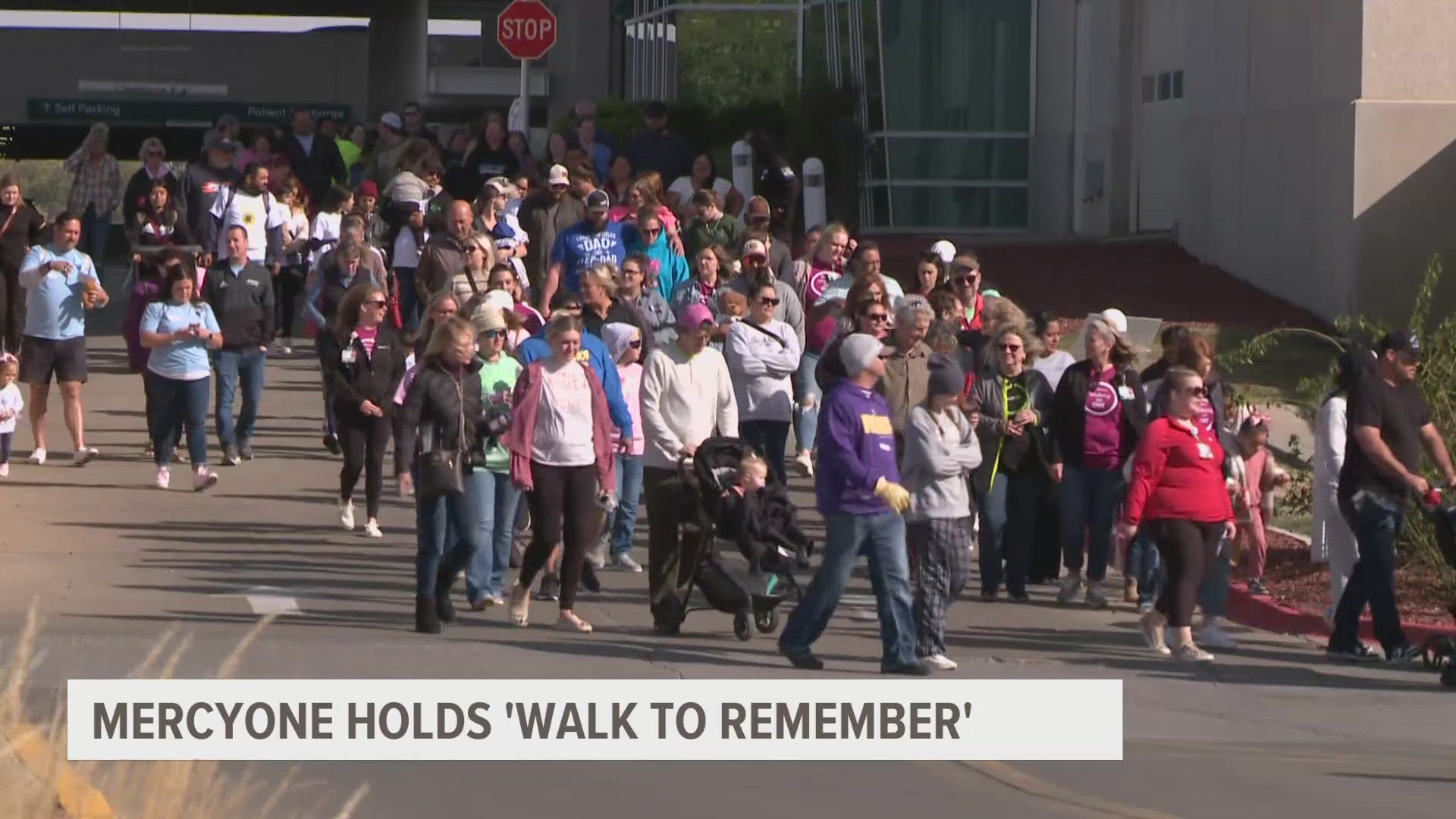 The walk is dedicated to infants who have died each year.