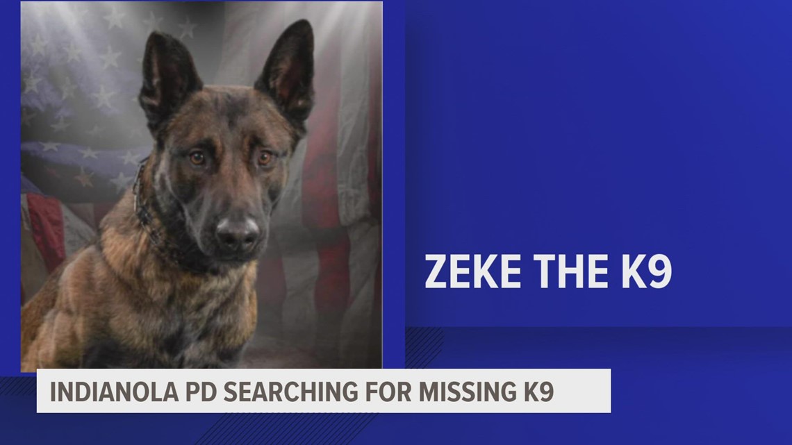 Indianola police searching for lost Altoona PD K9