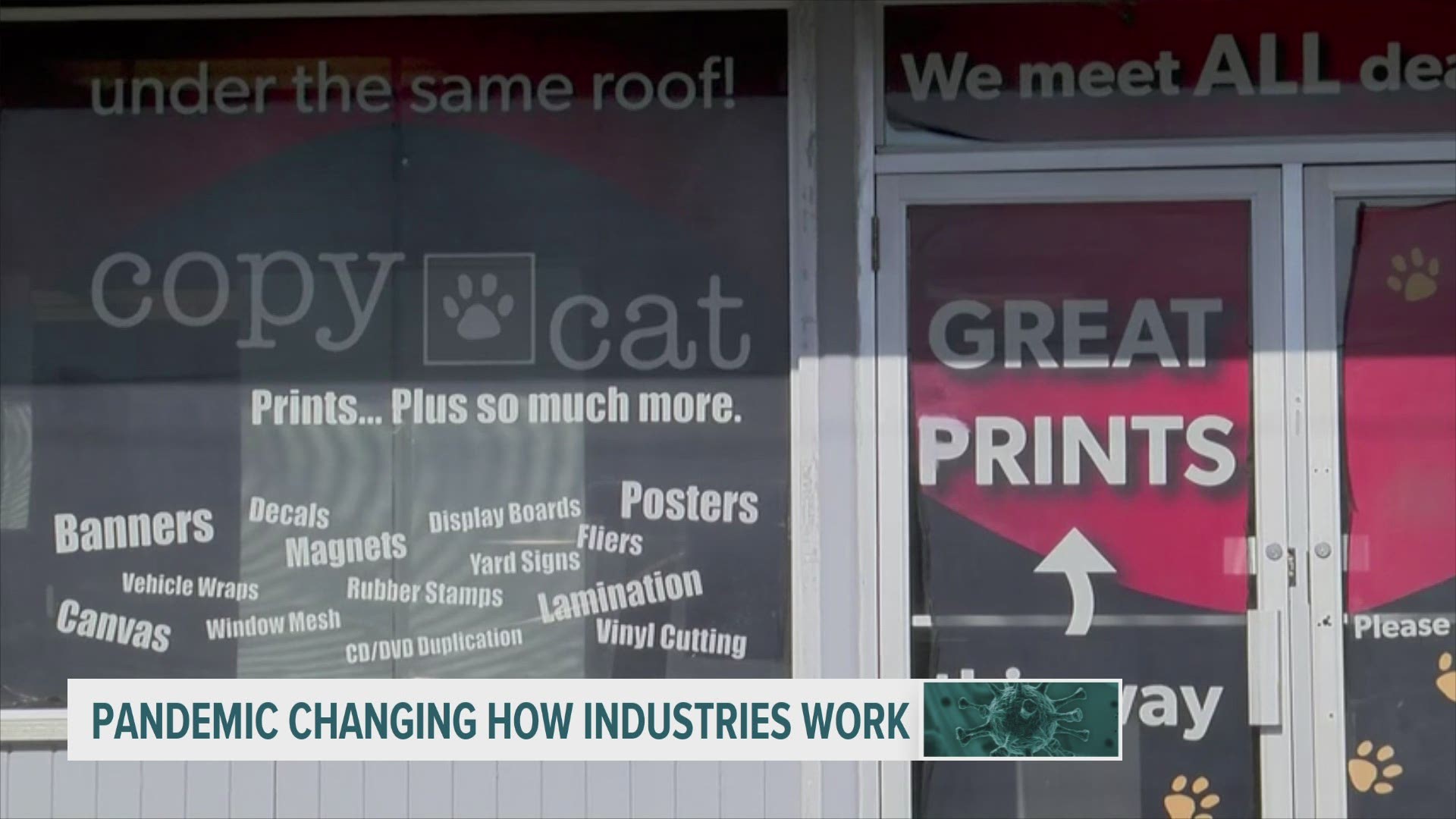 Copycat Print Services says sales are down nearly 70 percent.