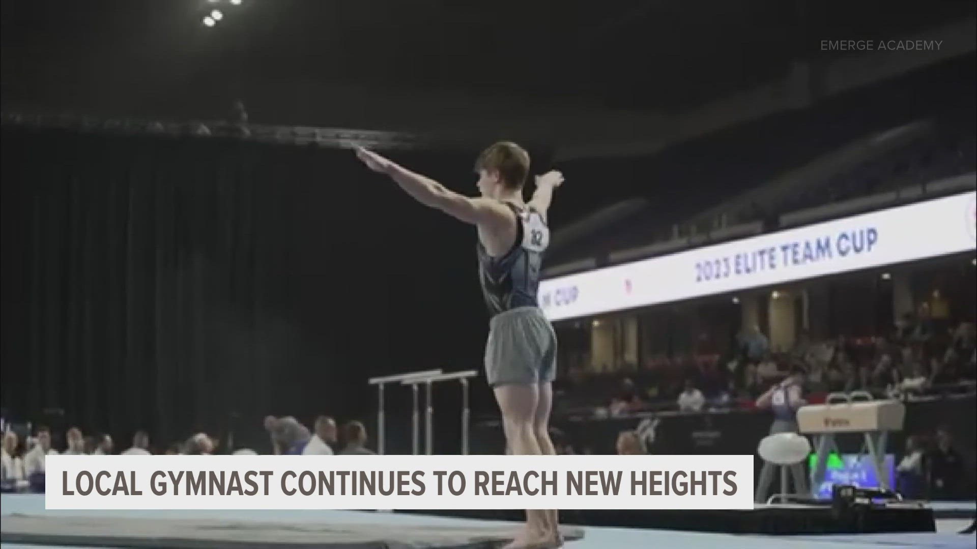 Iowa native Gage Kile is the only gymnast under 18 to successfully do a triple back flip on the floor, but that accomplishment is far from his only.