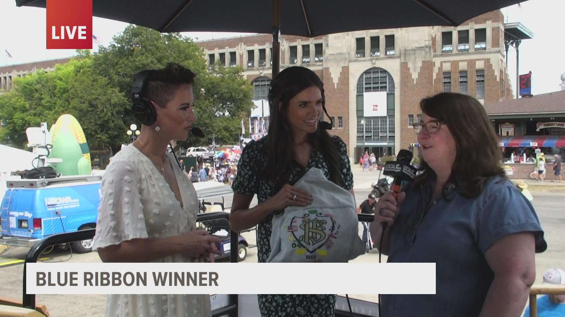 Awards aren't just for livestock, but for the fabric artists such as Joanne Roth of Des Moines.