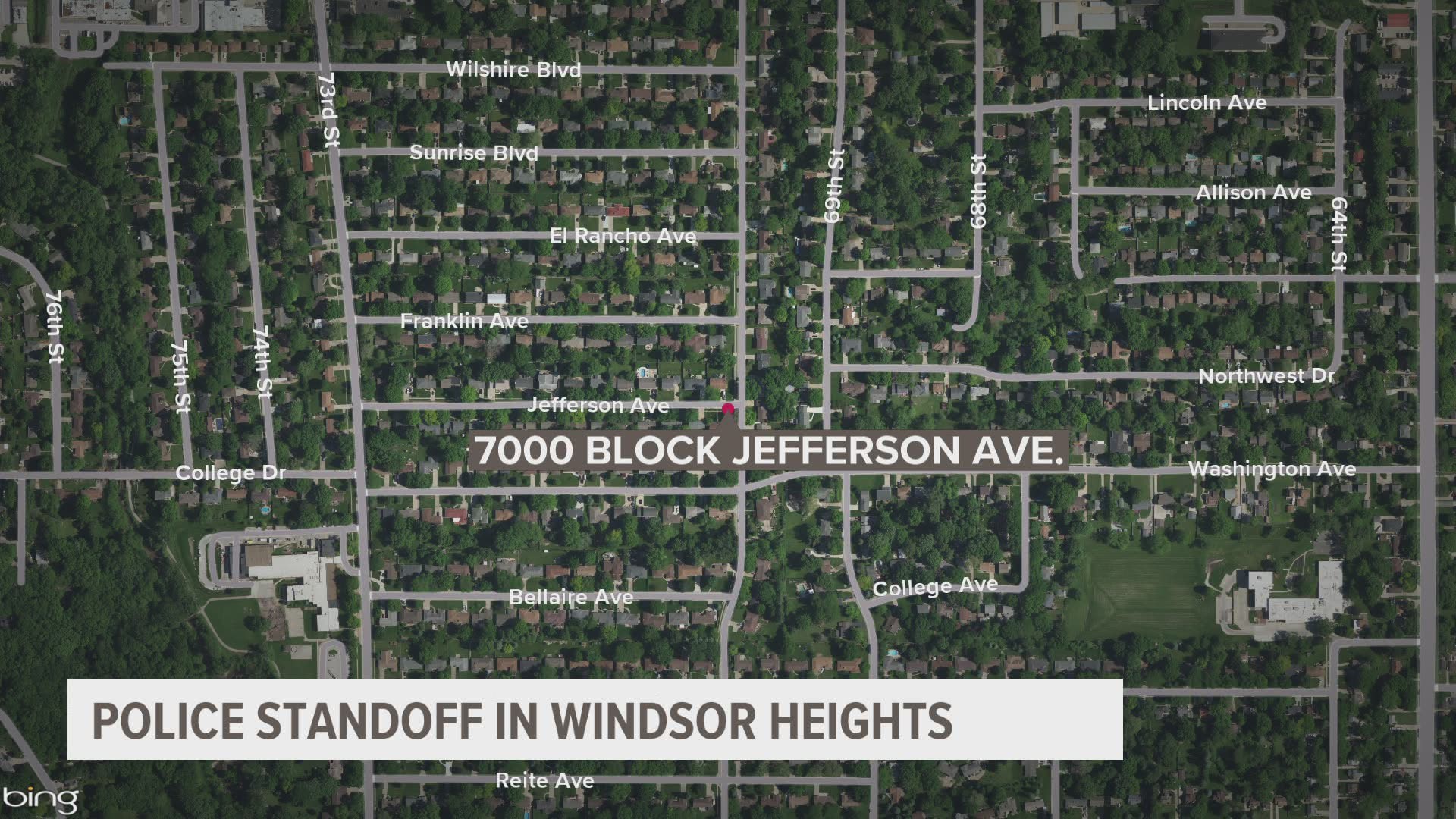 Windsor Heights Police have taken 37-year-old Brandon Davis into custody after he allegedly shot at officers and patrol cars Saturday night.