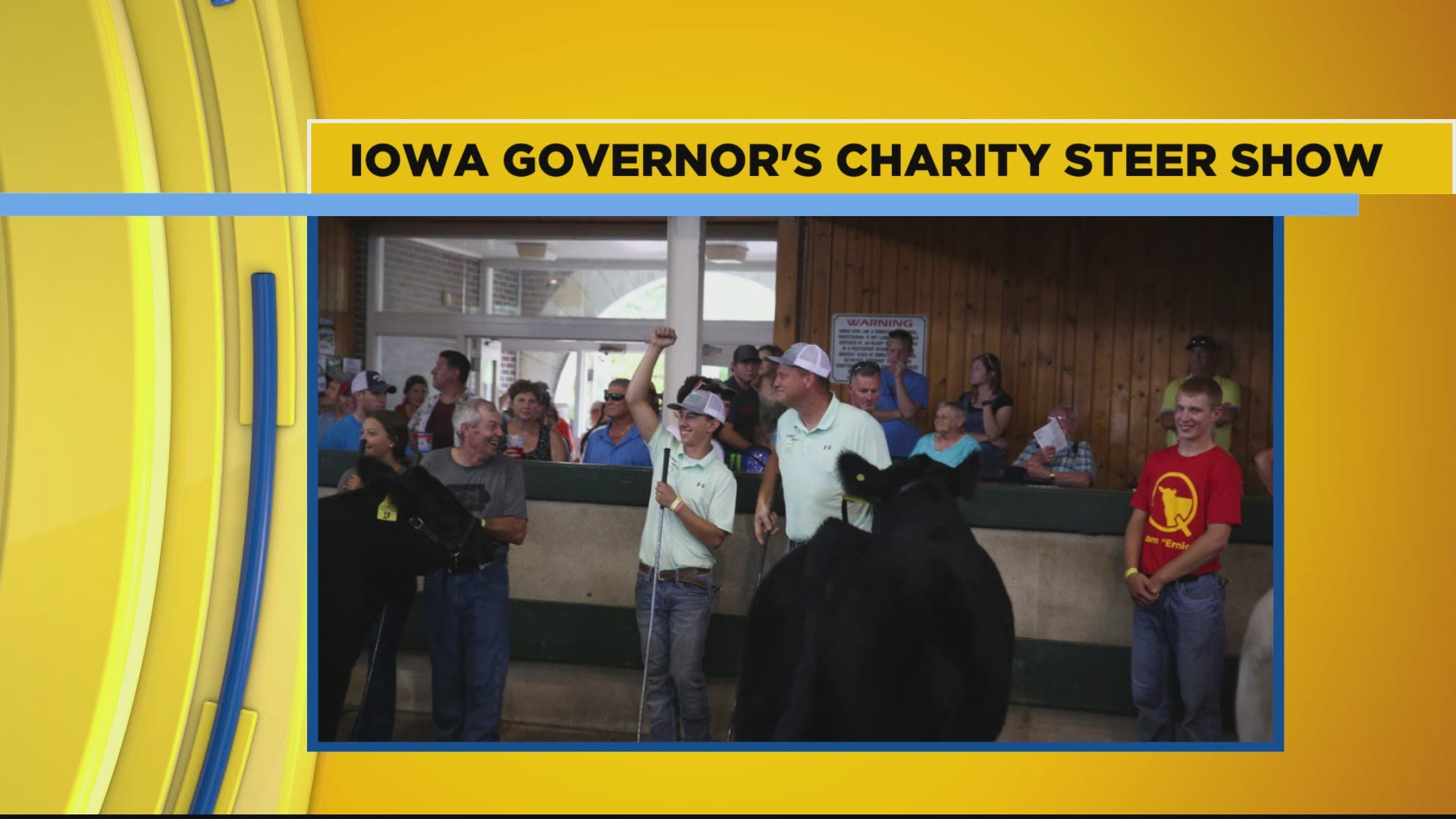 Take a sneak peek at the arena before the Iowa Governor Charity Steer Show