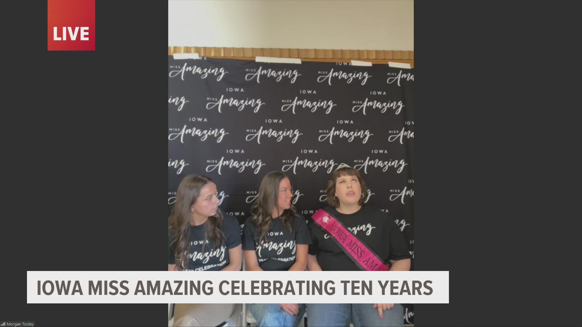 Emily Brown, the reigning Iowa Miss Amazing, shares the organization's impact ahead of its anniversary.