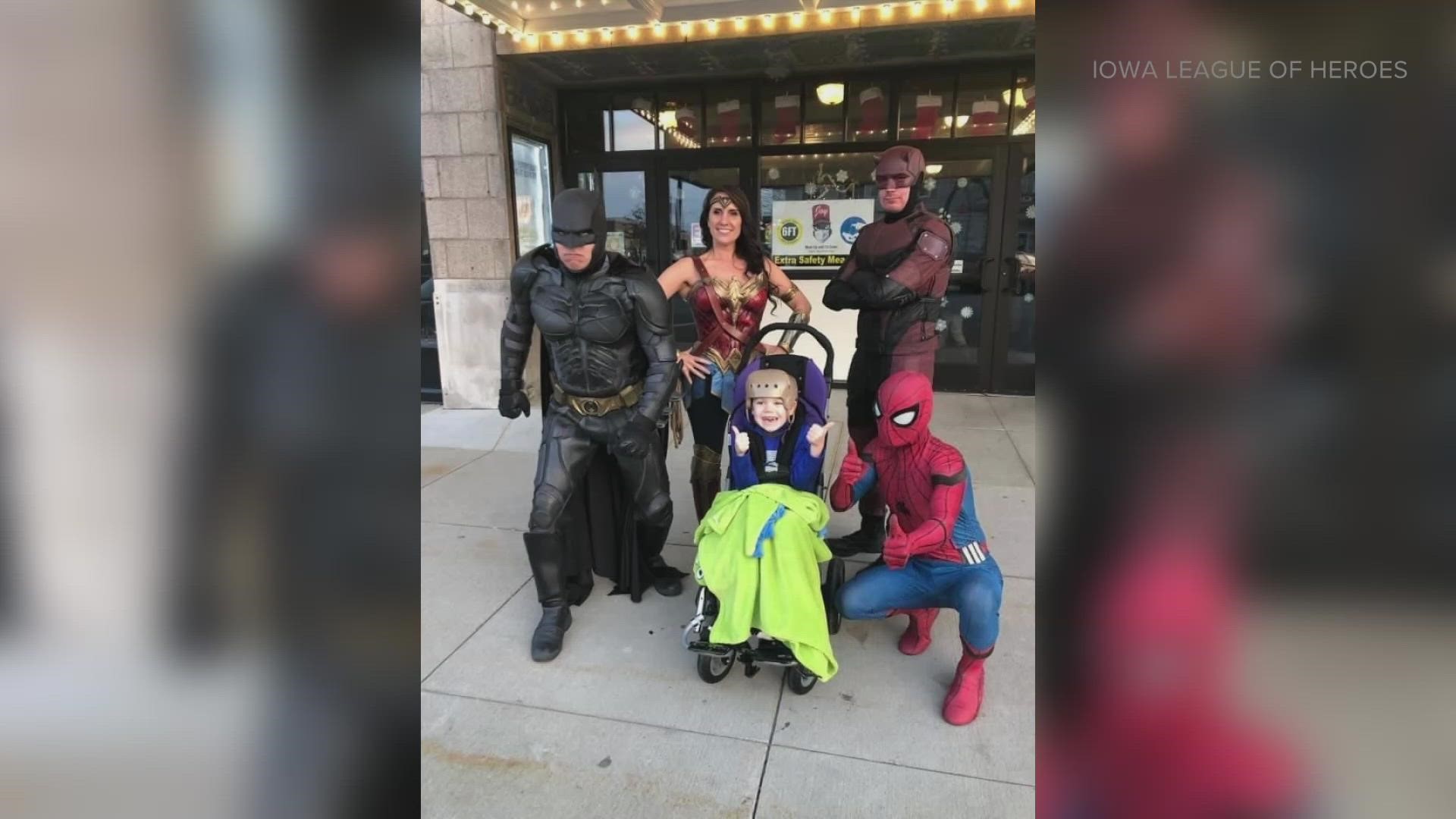 The Iowa League of Heroes brings superheroes right here to Des Moines. For more information, visit https://iowaleagueofheroes.com/
