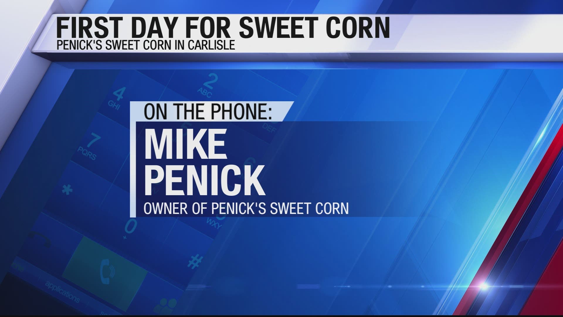 Mike Penick of Penick's Sweet Corn joins Good Morning Iowa Wednesday to share an update on sweet corn.