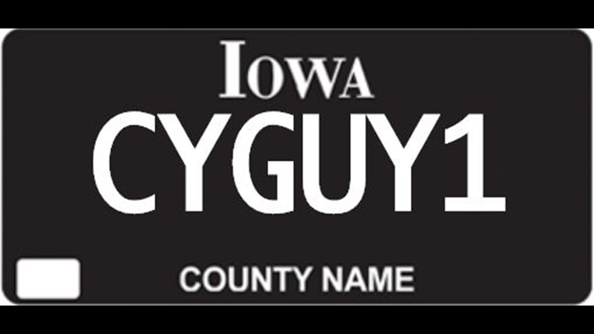 Back in black Iowa DOT offers convenient way to get numbered blackout