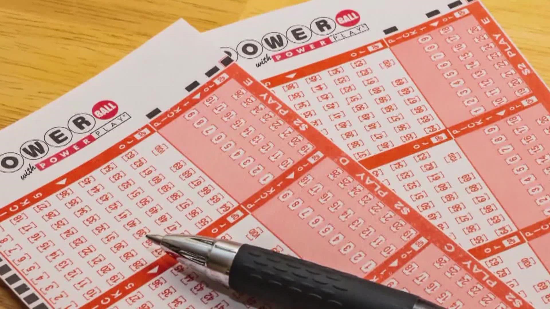 The ticket was the only one in the country to win a $1 million prize Monday.