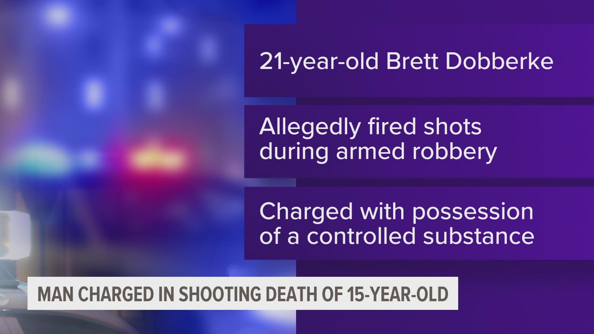 According to police, two 15-year-old boys attempted to rob 21-year-old Brett Dobberke on Nov. 7. Dobberke shot and killed one of the teens.