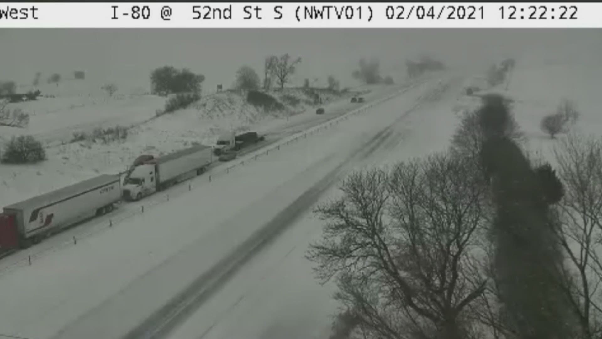 The crash happened on a day with blizzard-like conditions across the state of Iowa.