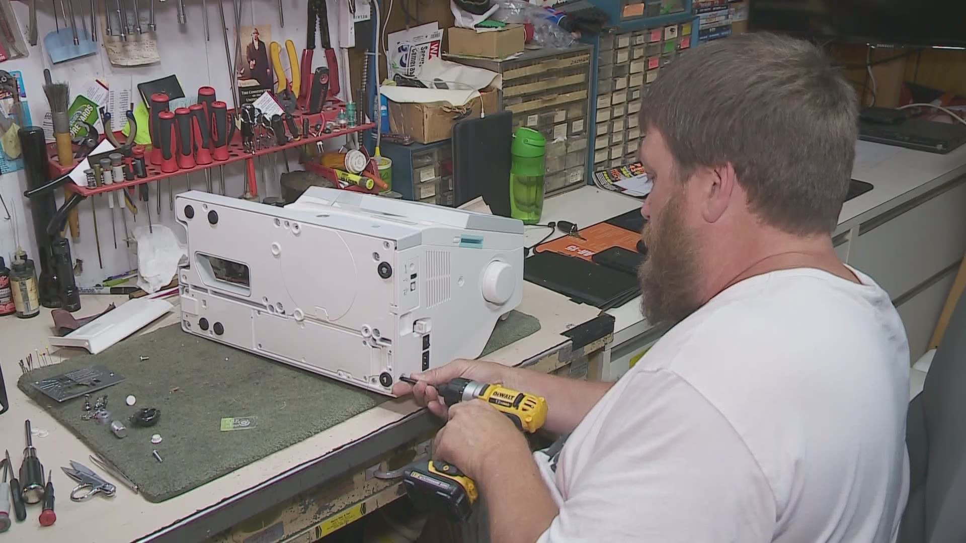 Business booming for local sewing machine repair shop