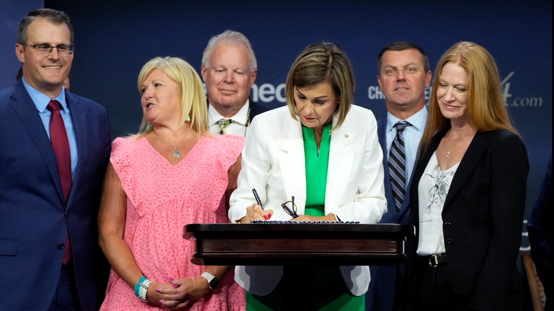Iowa Gov. Kim Reynolds signs six-week abortion bill Friday - Vimarsana News