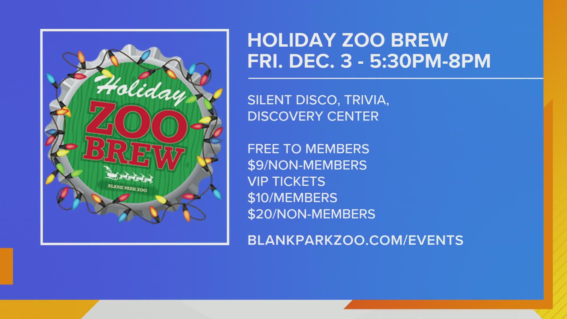 Holiday Zoo Brew, Santa at the Zoo & Winter Safari Camp at Blank Park Zoo