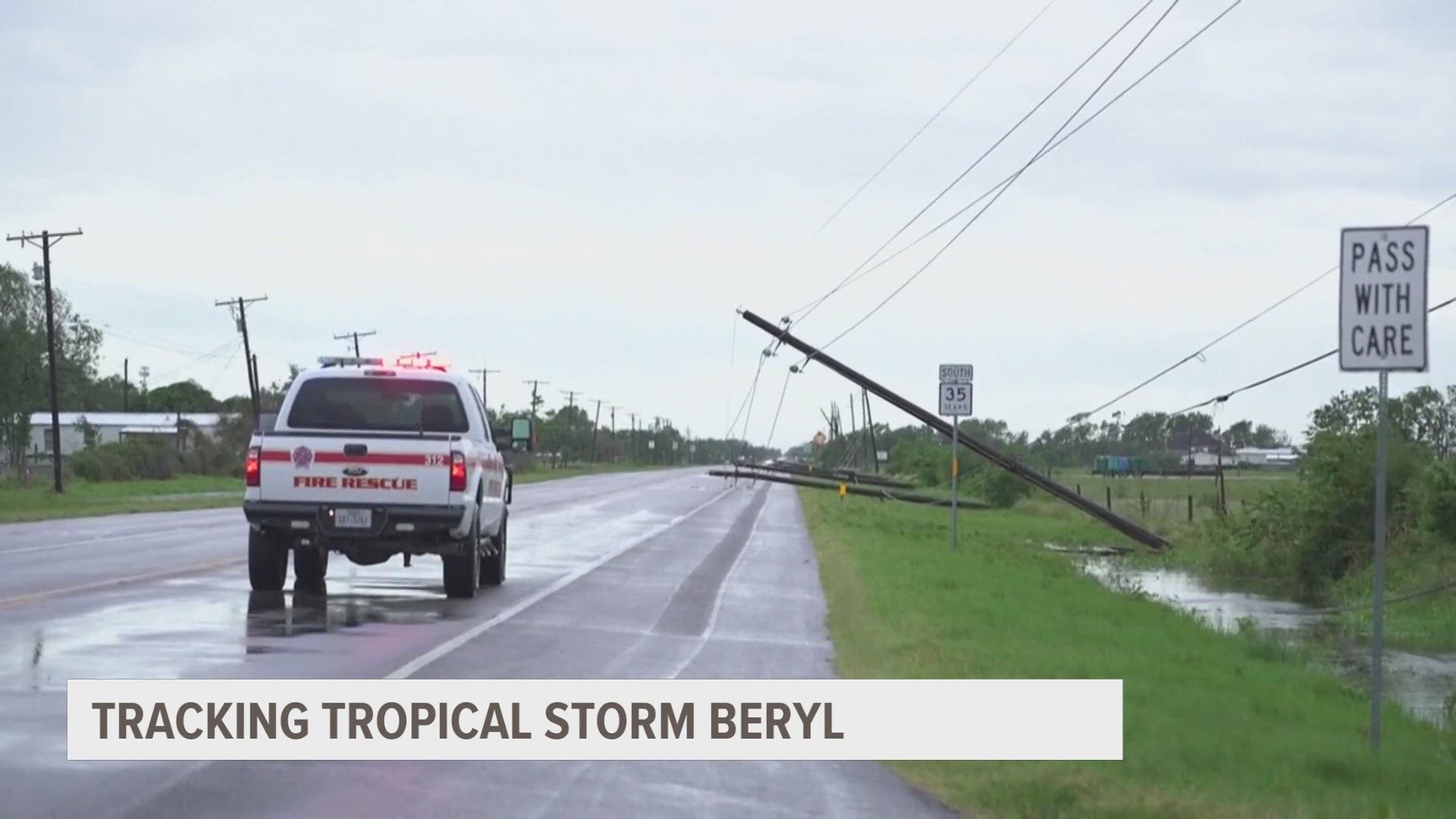 Texas officials warned people along the entire coastline to prepare for possible flooding, heavy rain and wind.