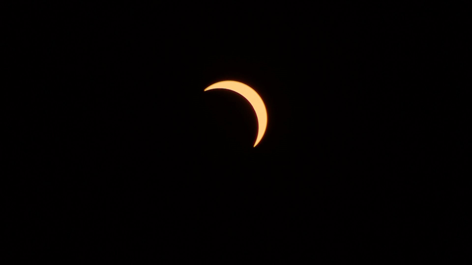 The peak of the 2024 solar eclipse occurred shortly before 2 p.m. in Des Moines, Iowa on Monday, April 8.