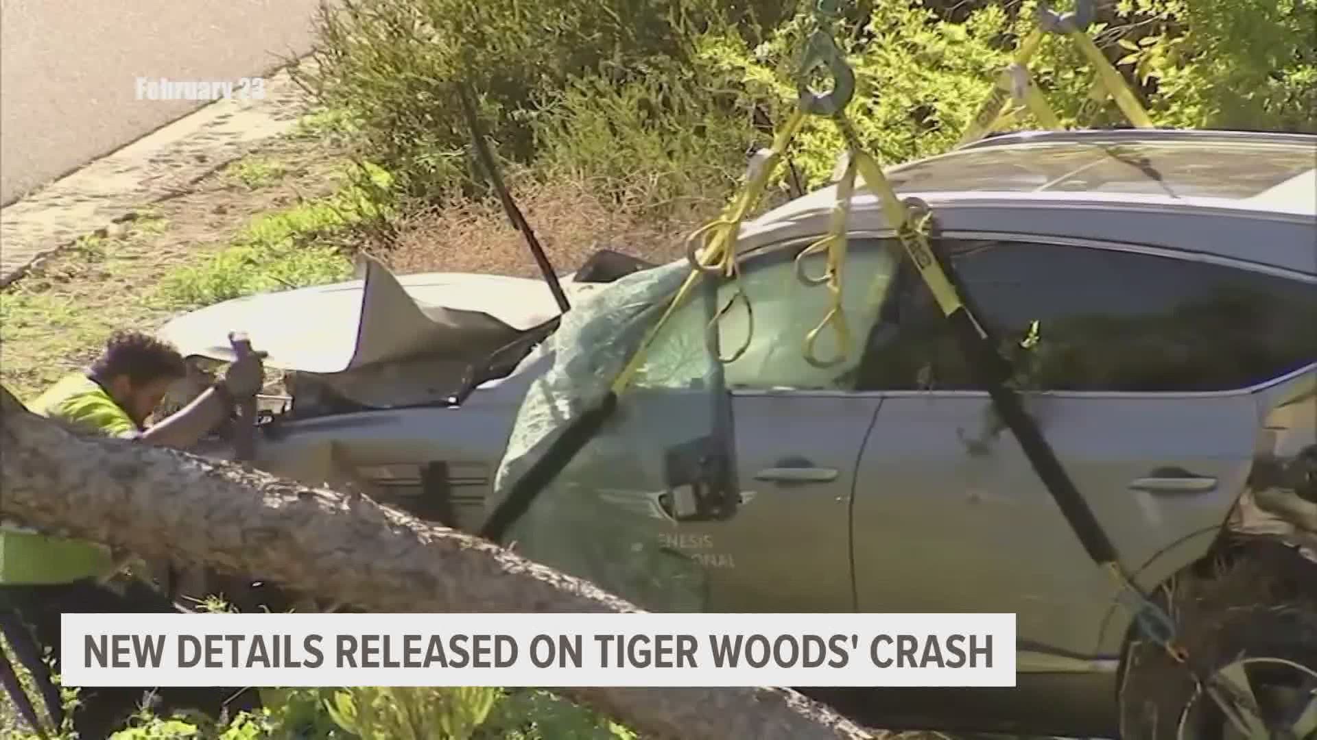 The Feb. 23 wreck left the golf superstar seriously injured. Sheriff Alex Villanueva blamed the crash solely on excessive speed and Woods’ loss of control.