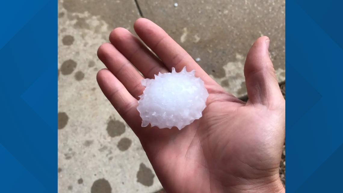 Hail storm sweeps through central Iowa (July 9, 2021)