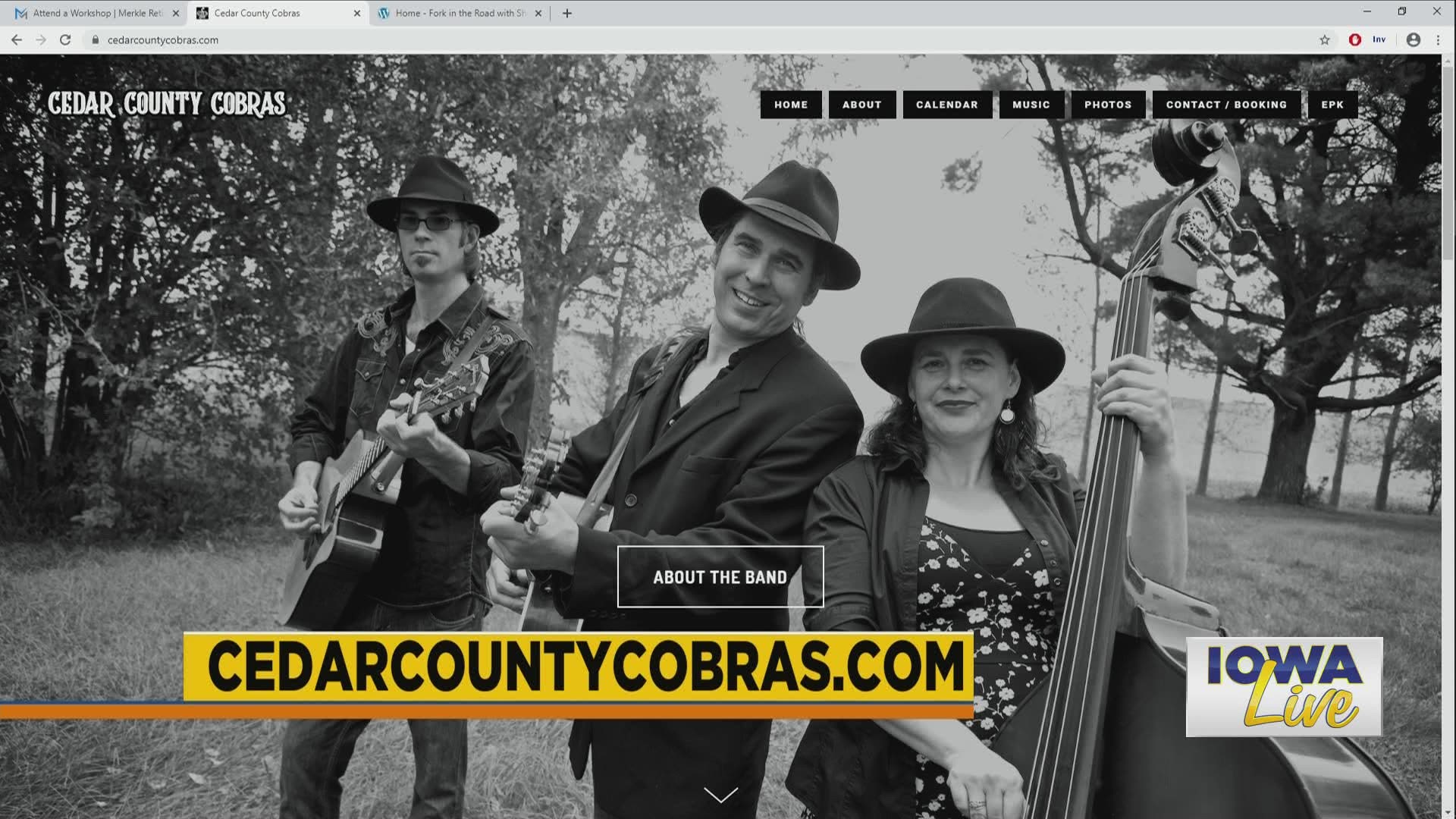 Tom from the Cedar County Cobras performs on 'Iowa Live' this morning