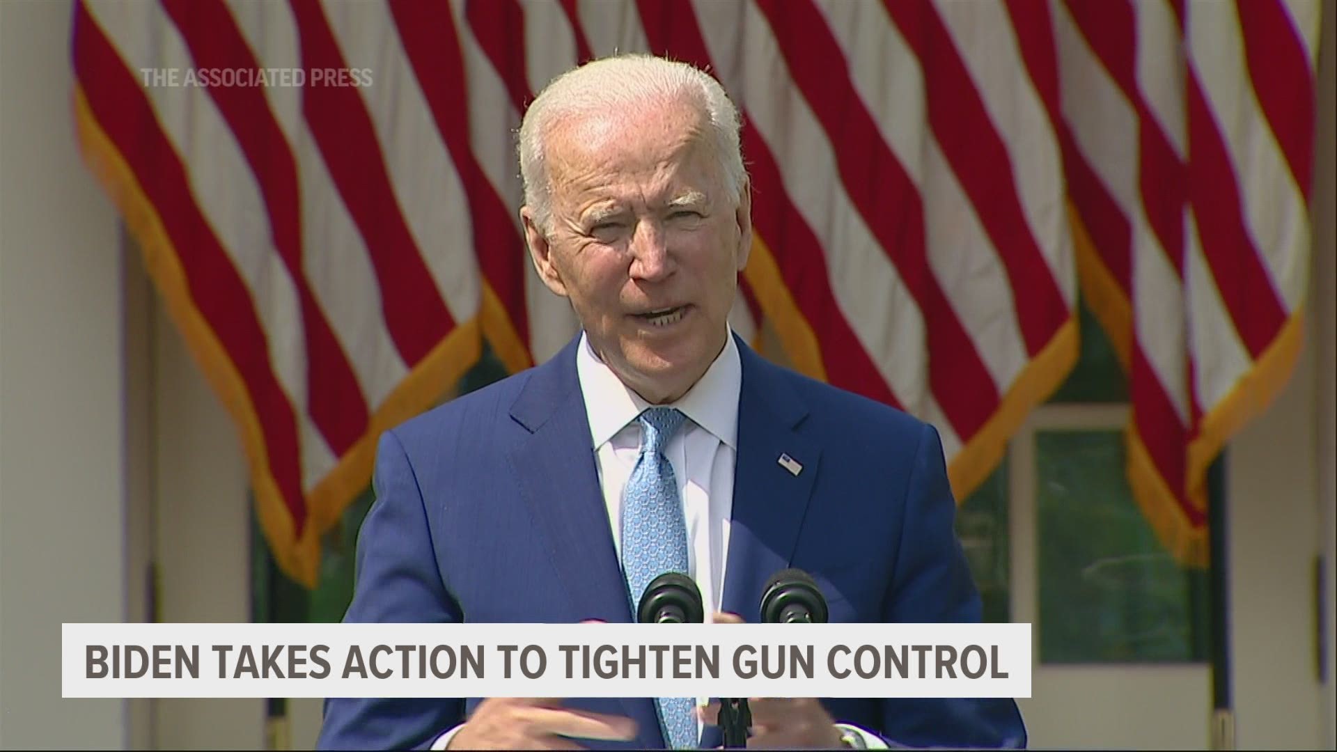 Biden’s new steps include a move to crack down on “ghost guns” and tightening regulations on pistol-stabilizing braces like the one used in Boulder, Colorado.