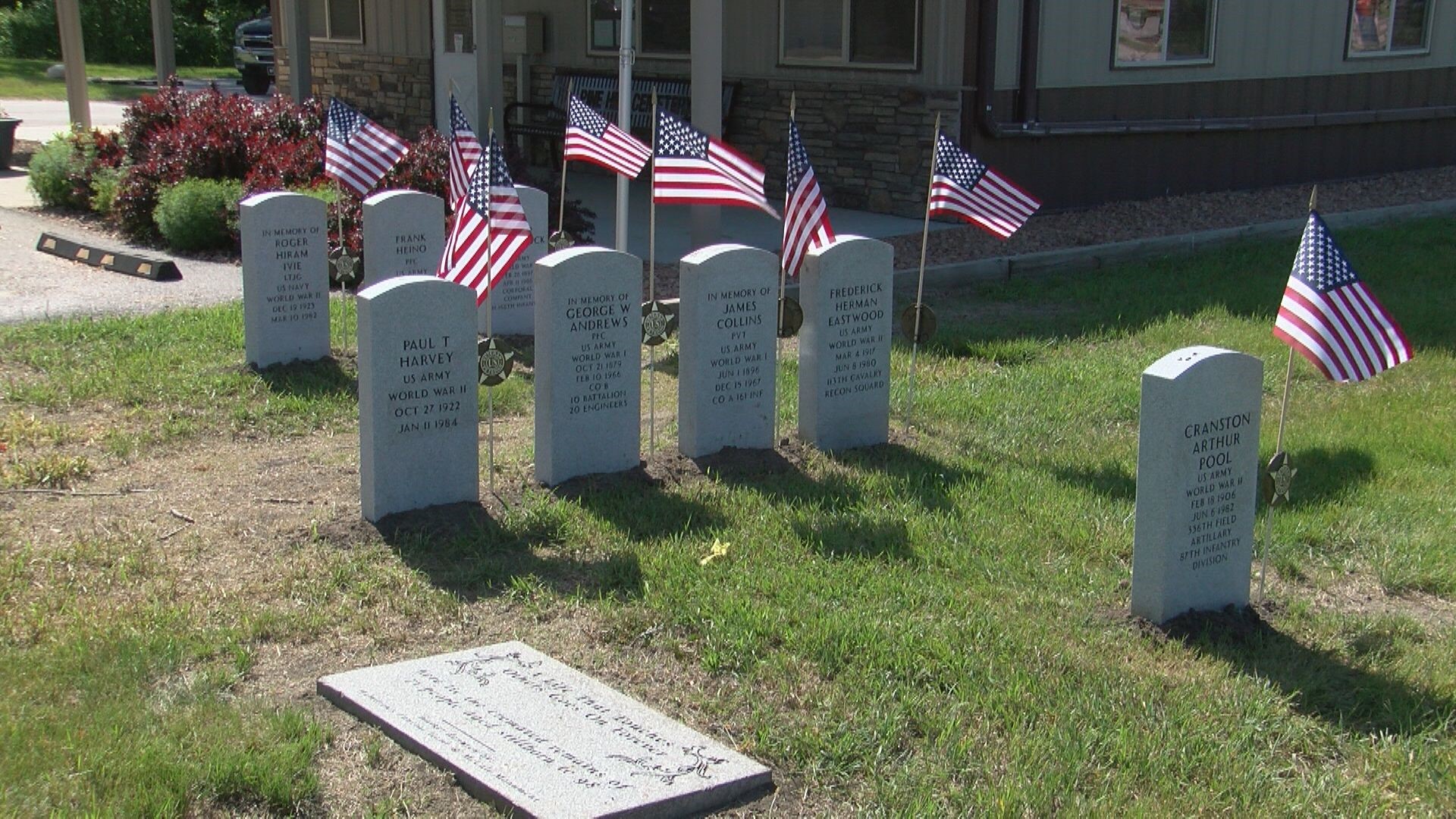 This year, eight of the nine servicemen now have an official VA headstone thanks to the work of volunteers.