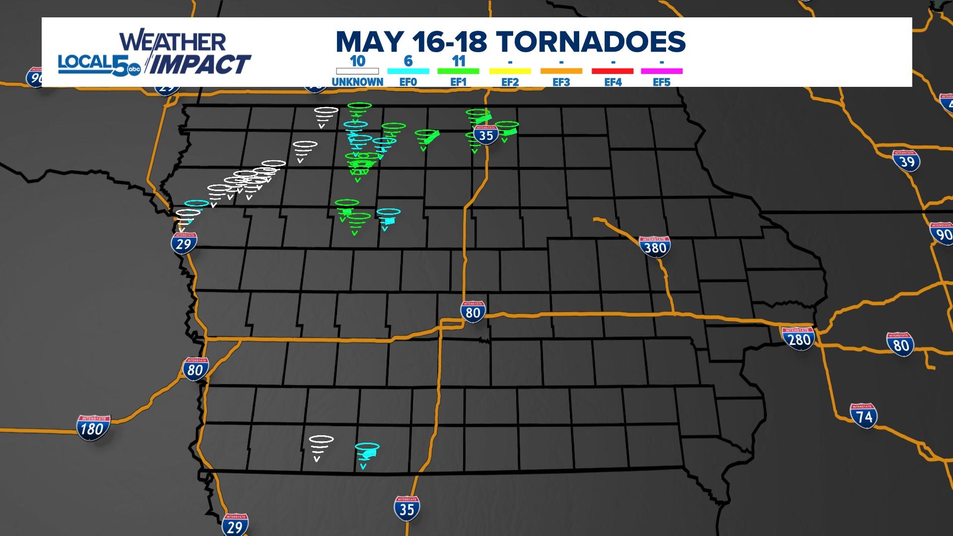 27 tornadoes confirmed in Iowa during Saturday through Monday storms ...