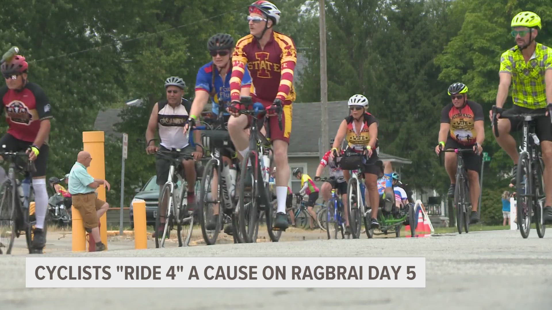 Many cyclists that take part in RAGBRAI are riding for different causes.