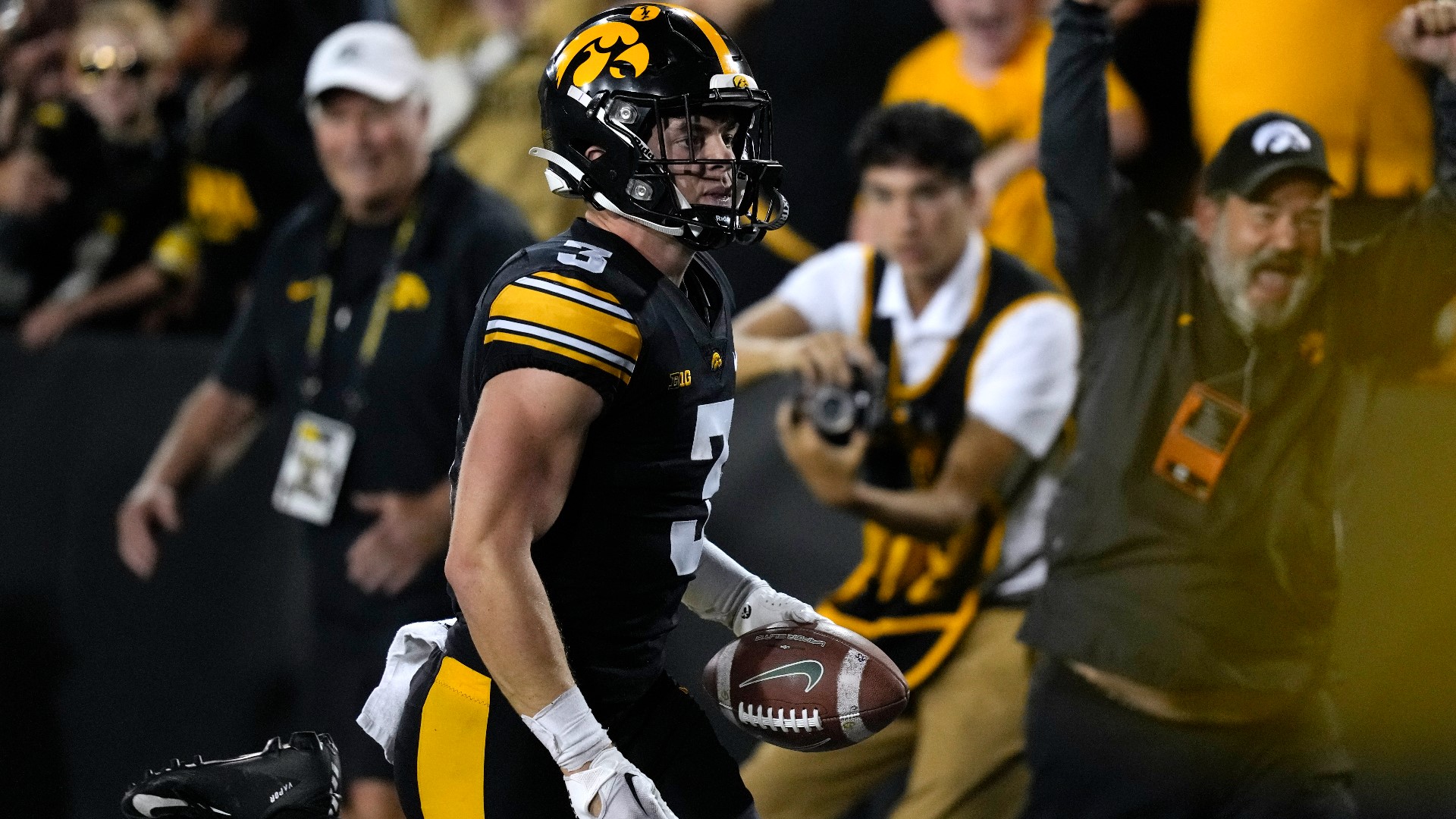 Cooper DeJean’s 70-yard punt return with less than four minutes to play helped give Iowa a 26-16 win over Michigan State.