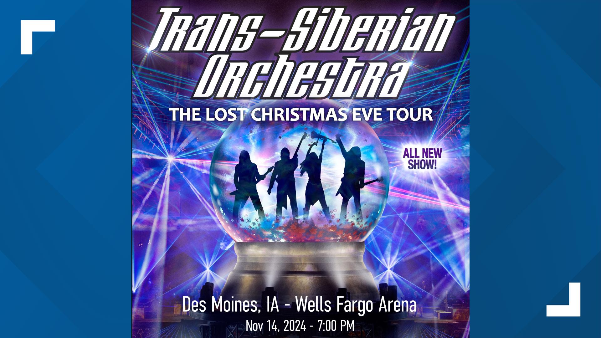 The Trans-Siberian Orchestra has sold more than 10 million albums, and they're bringing their show to Des Moines on Nov. 14.