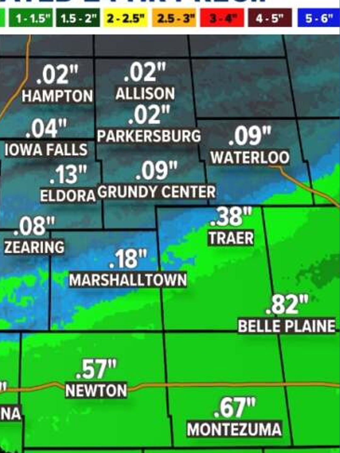 How much rain did we get in Des Moines, central Iowa? Monday rainfall ...