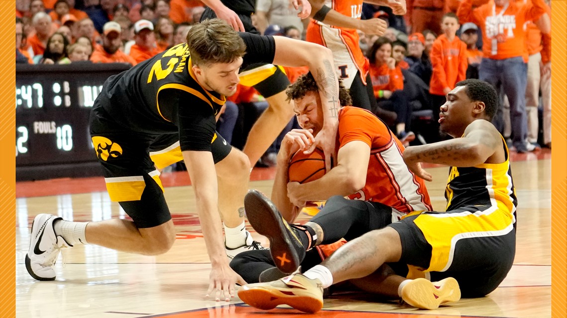 GAME RECAP: No. 12 Illinois Defeats Iowa 95-85 | Weareiowa.com