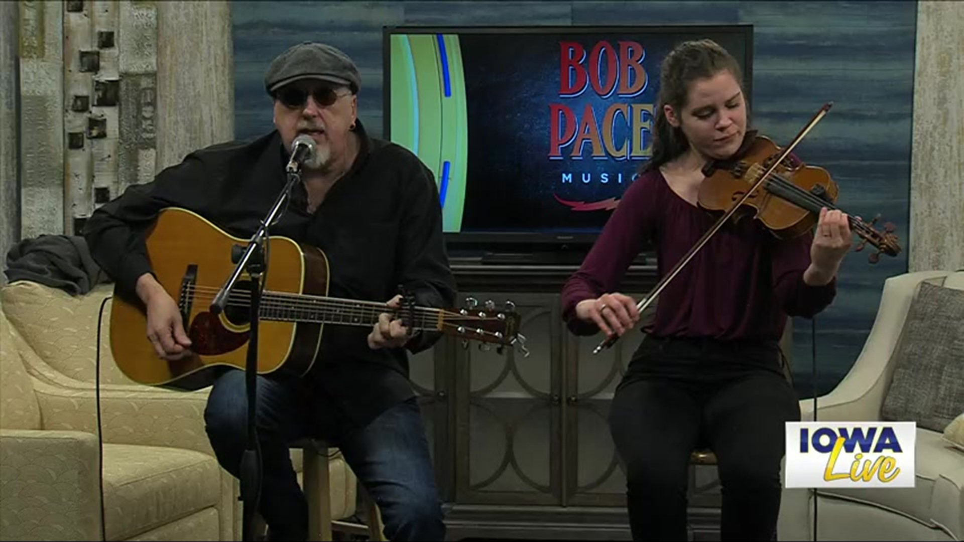 Bob Pace and Kathryn Severing Fox perform on Iowa Live