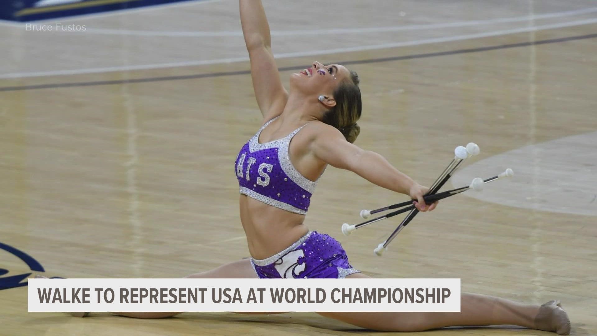 Bailey Walke will represent the United States at the IBTF World Baton Twirling Championship in Liverpool, England on August 4-13.