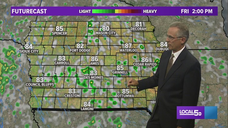 LOCAL 5 FORECAST: Less rain in the days to come