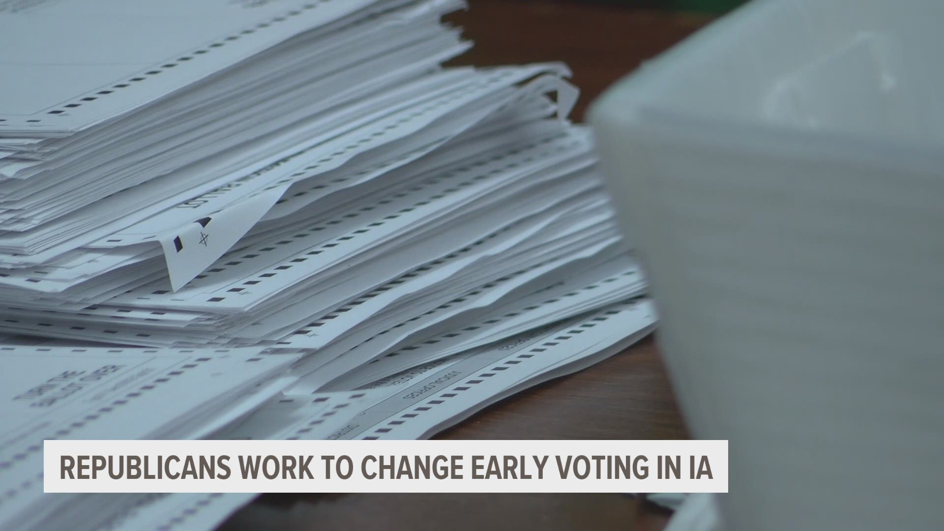 The Iowa House bill aims to shorten the time frame for early voting, strengthen ballot rules and add the ability to criminally charge county auditors.