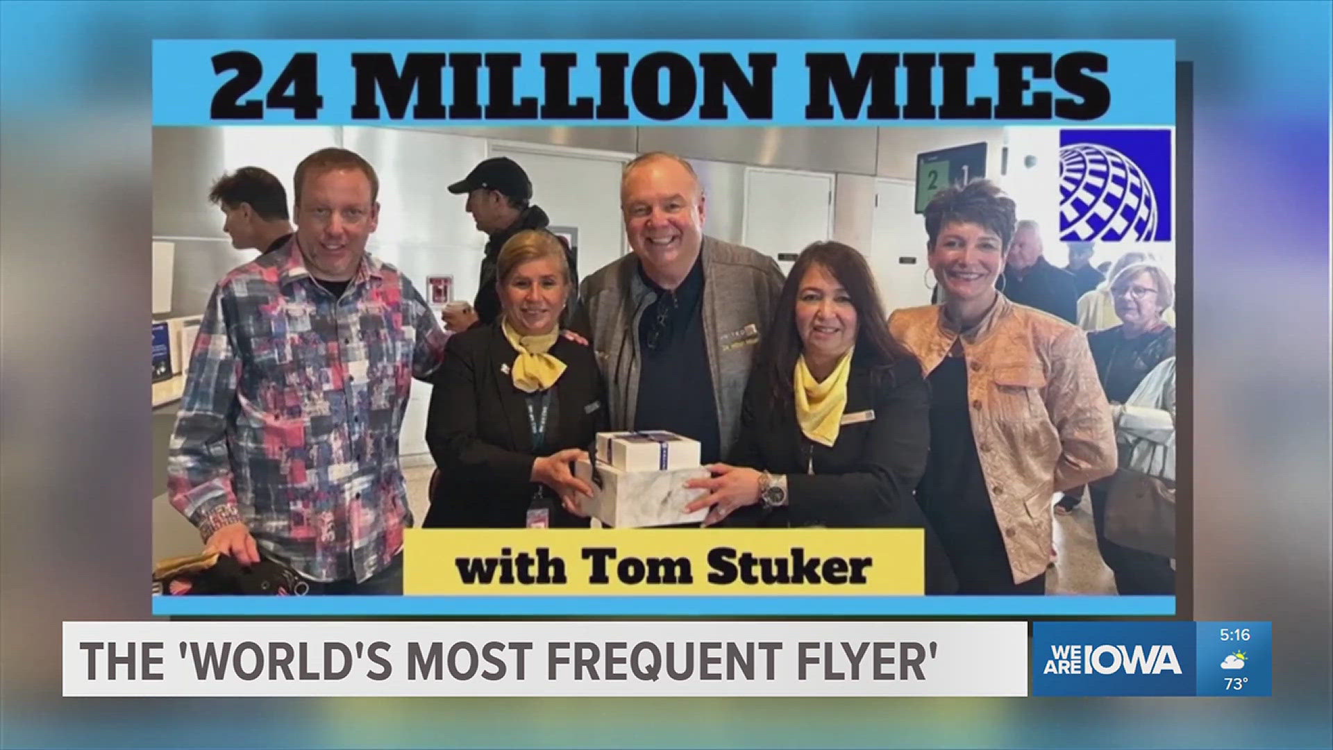 Tom Stuker bought a "lifetime pass" for United Airlines in 1990.