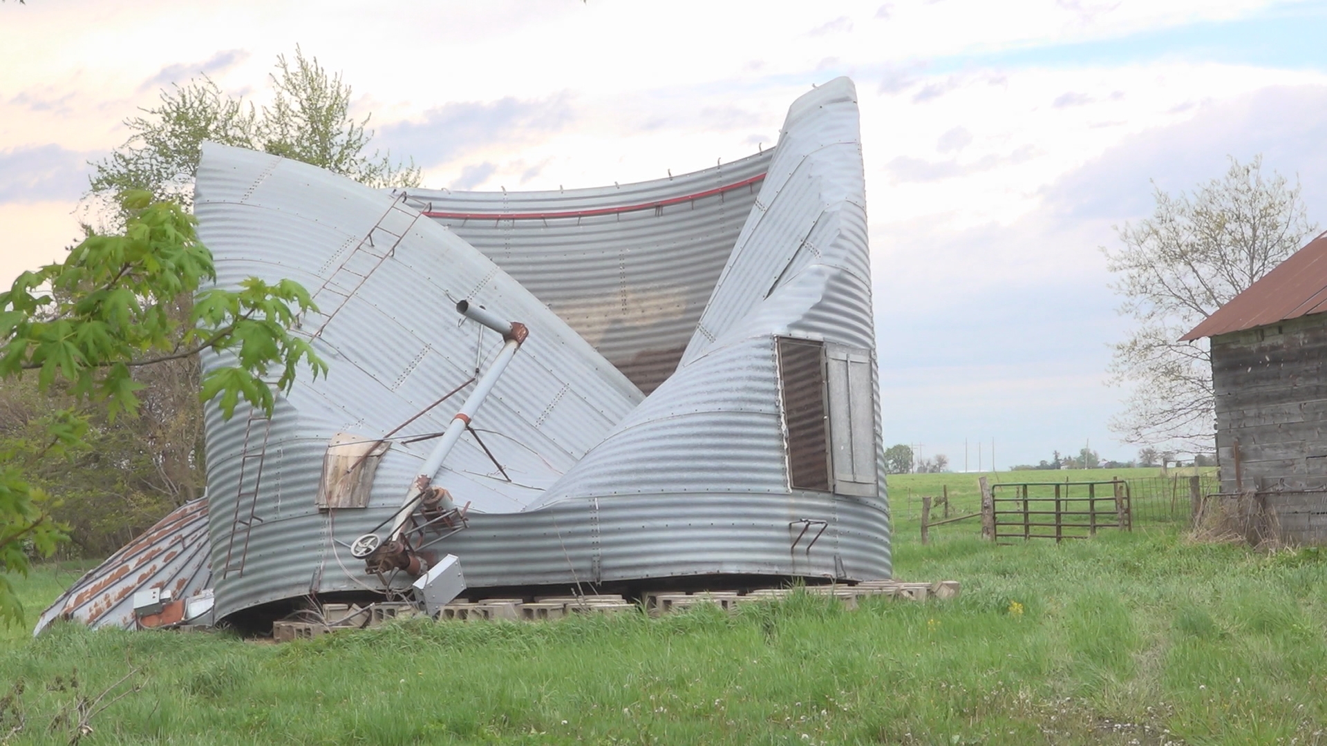 When a tornado passed through Creston Friday night, it left a devastating line of damage, including at the Hartman's family farm.