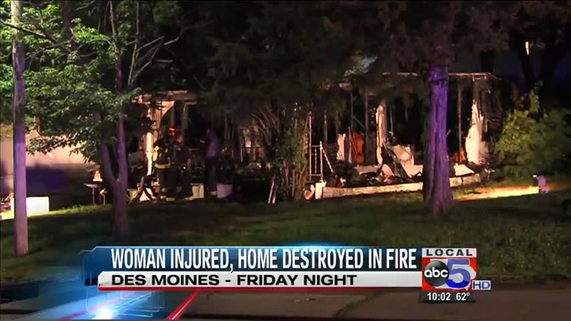 UPDATED: Woman injured in Friday night mobile home fire | weareiowa.com